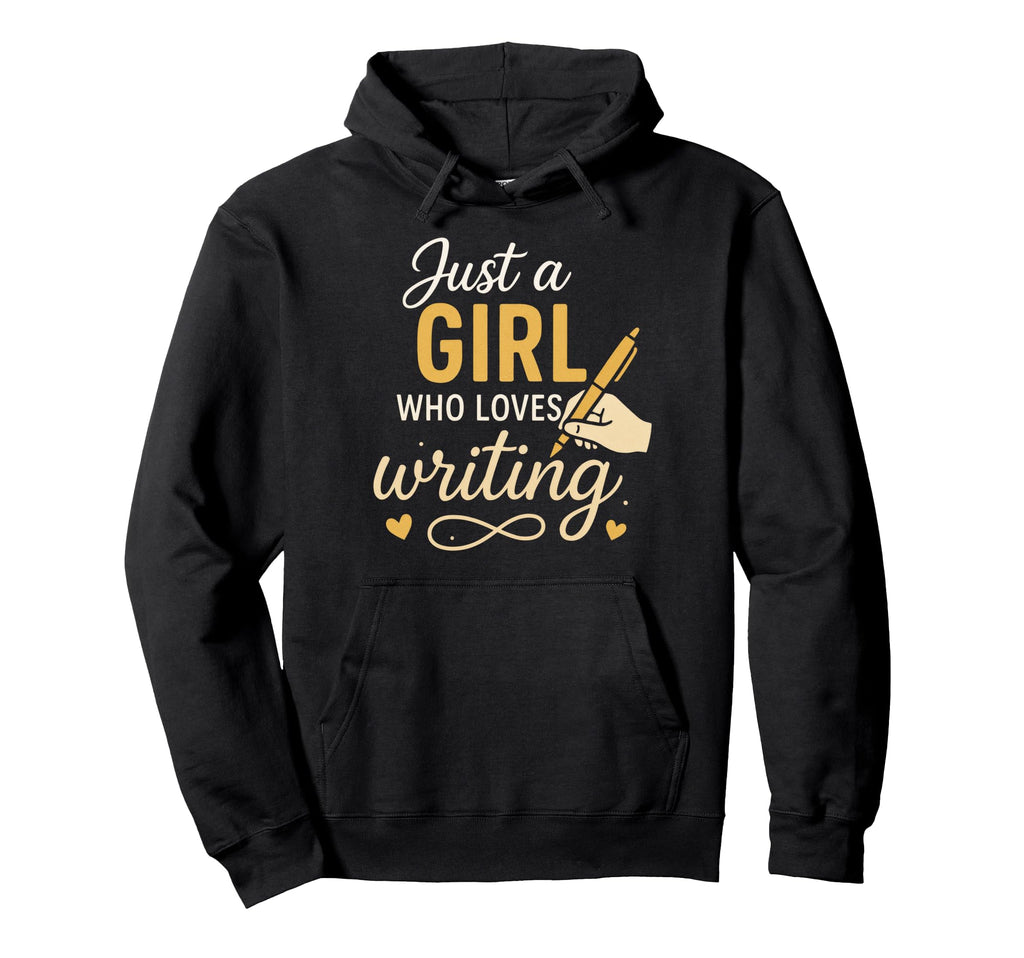 Just Who Loves Writing Funny Writer Hoodie - Streetwear Style for Adults