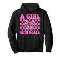 Be Goals Soccer Coquette Bow Hoodie - Unique Graphic Unisex