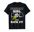 Soccer Birthday Birthday Lets Kick It T-Shirt - Casual Everyday Wear Unisex