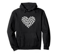 Heart Shaped Soccer Ball Hoodie - Streetwear Style for Adults