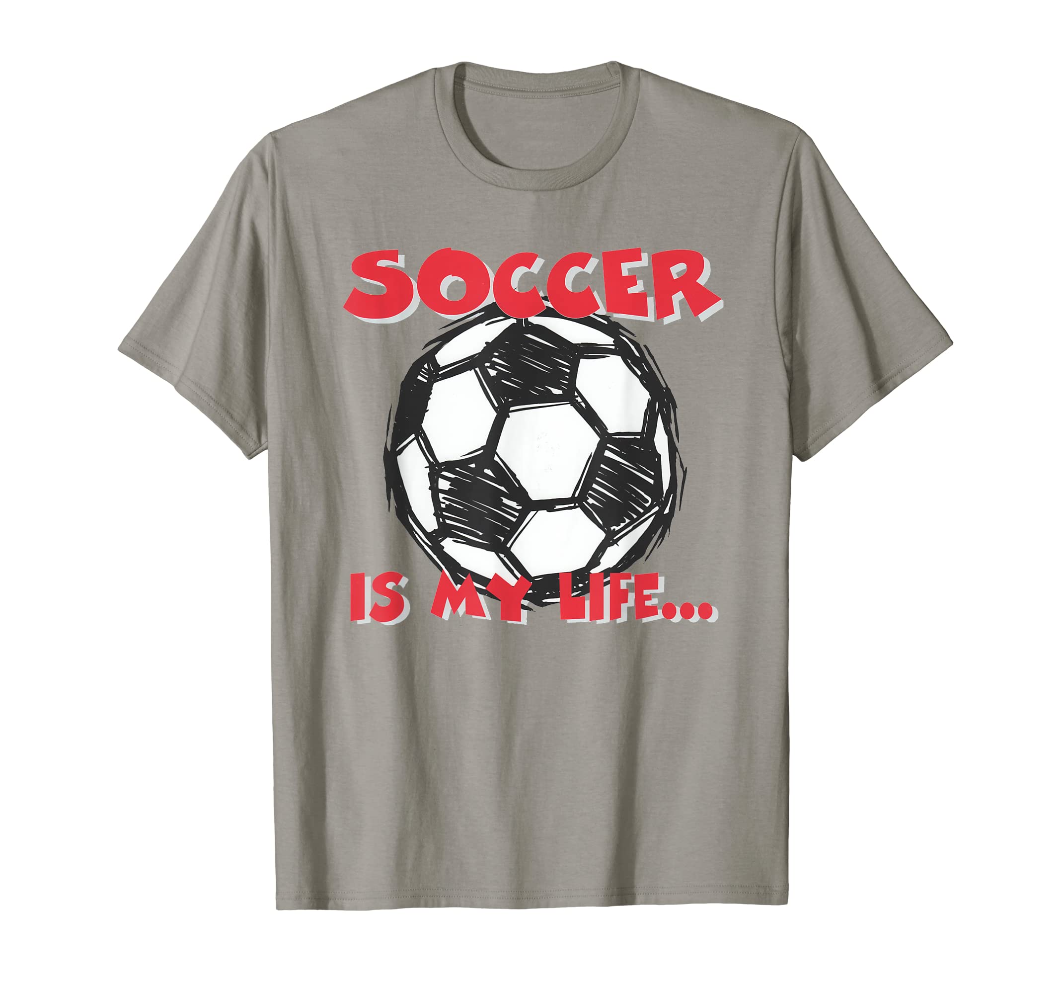 Soccer Is My Life T-Shirt - Minimalist Print for Adults