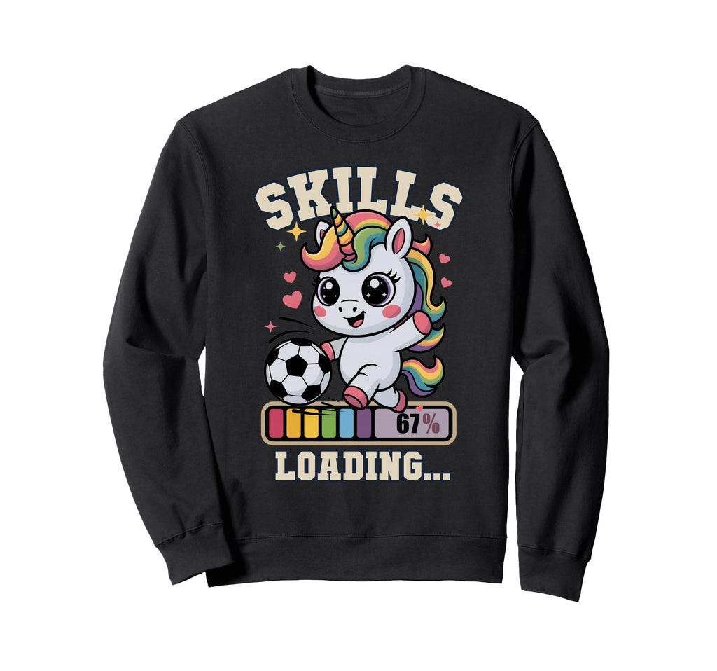Skills Loading Soccer Unicorn Gym Sweatshirt - Novelty Apparel Men Women
