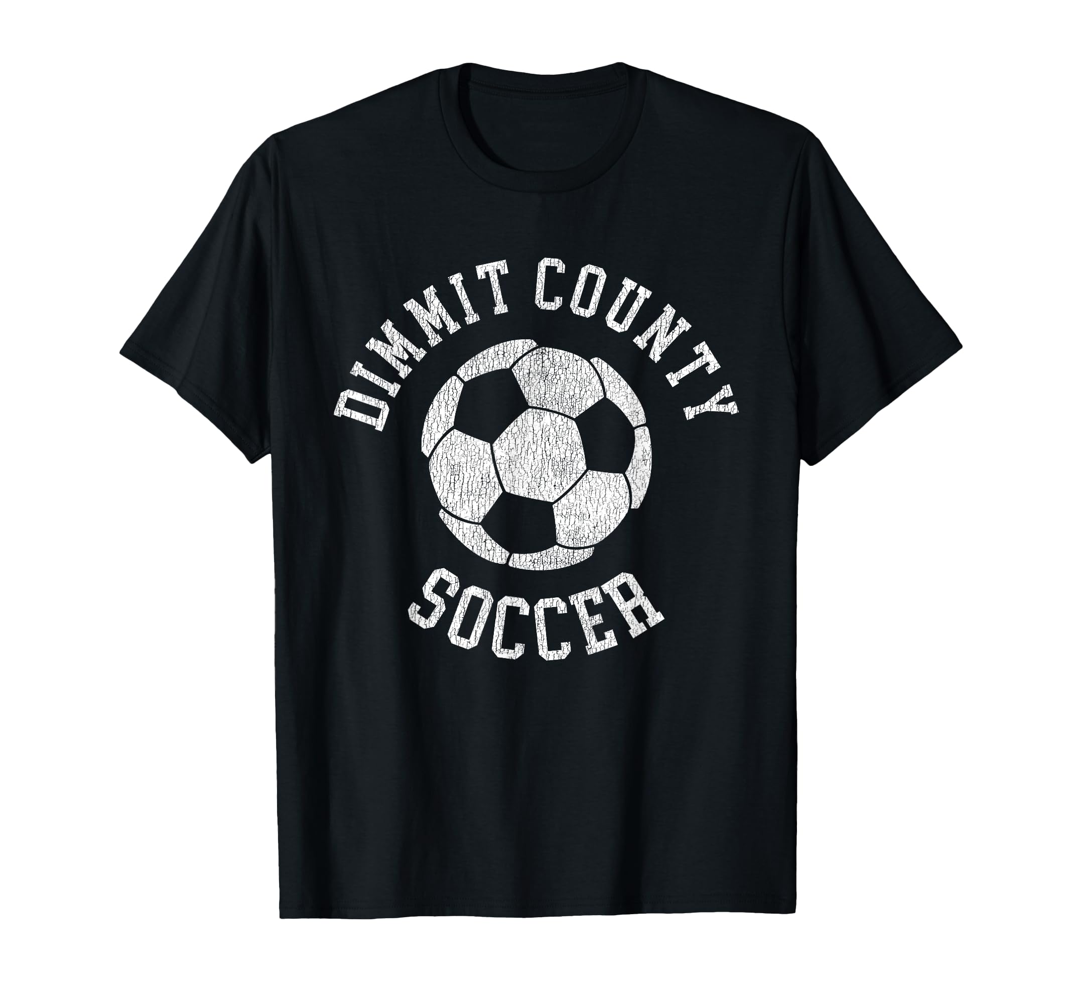 Dimmit County Soccer Distressed 90S T-Shirt - Streetwear Style Men Women