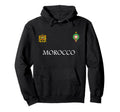 Morocco Flag Moroccan Soccer Morocco Hoodie - Trendy Graphic for Adults