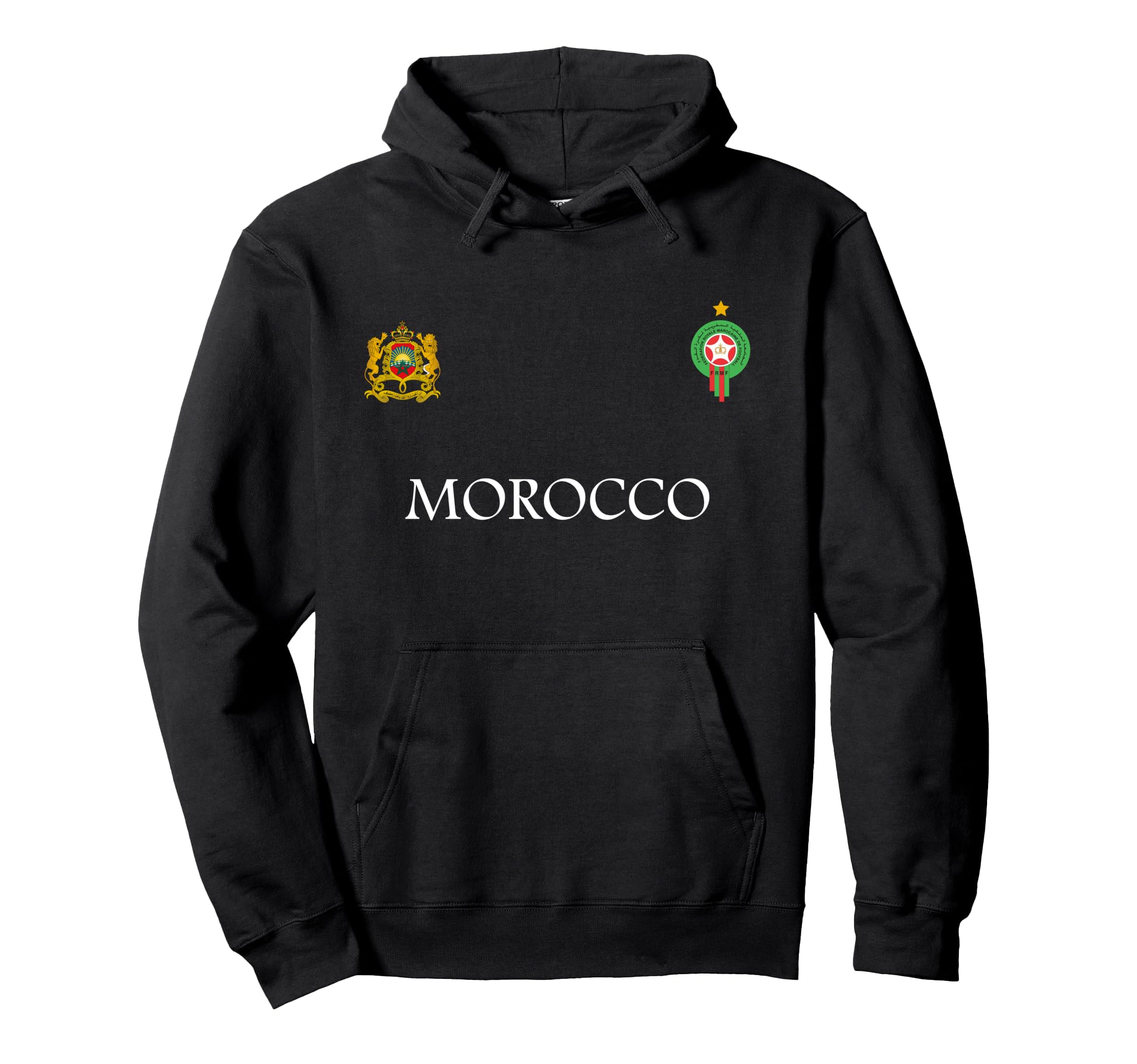 Morocco Flag Moroccan Soccer Morocco Hoodie - Trendy Graphic for Adults