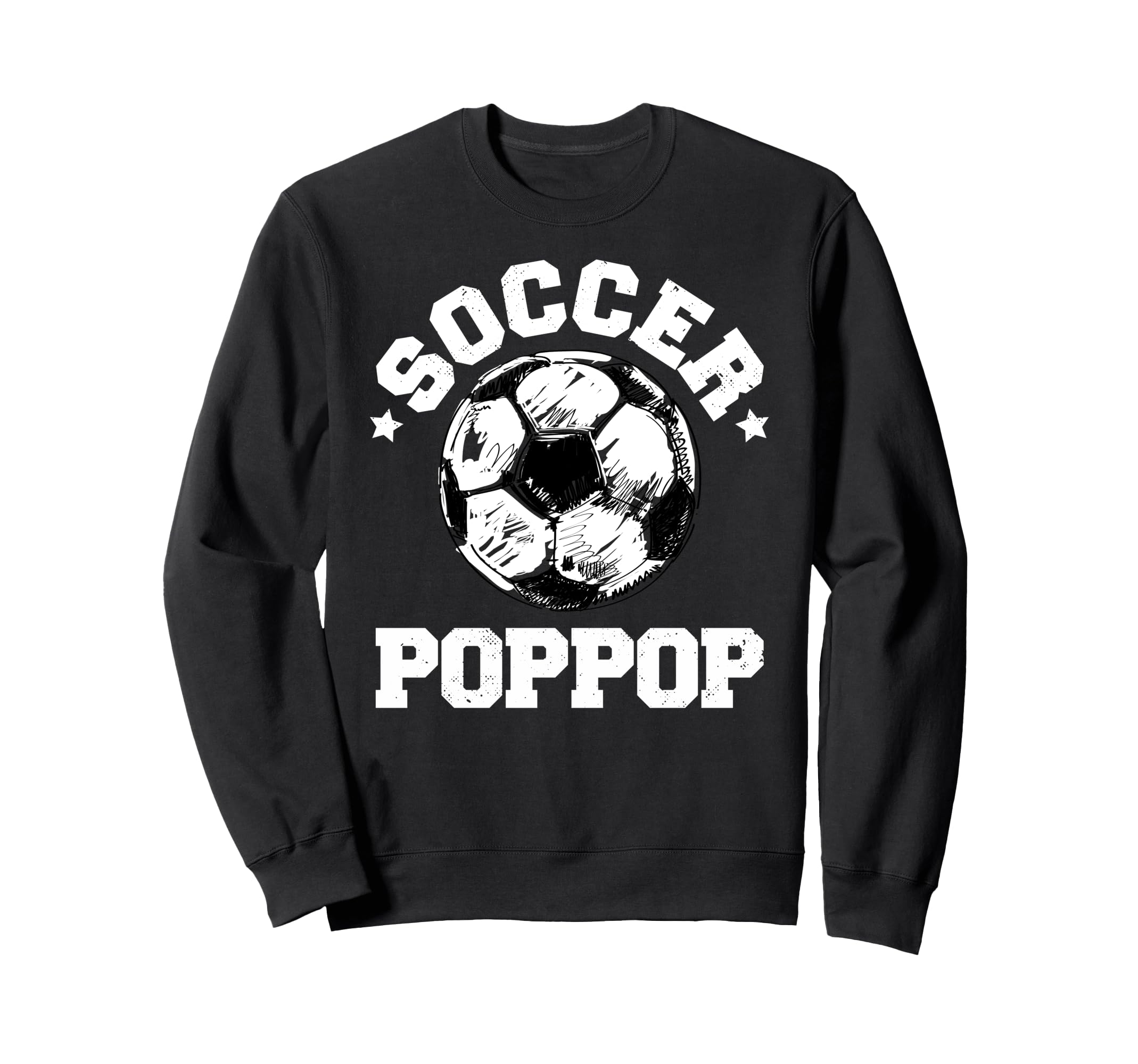 Soccer Poppop Soccer Ball Sweatshirt - Minimalist Print Men Women