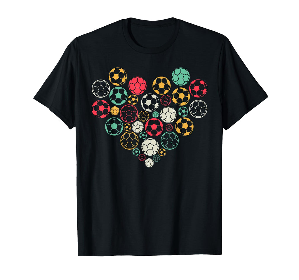 Soccer Ball Heart Soccer Lover Soccer T-Shirt - Custom Art Print Unisex