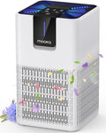 Air Purifiers for Home Large Room Up to 1250 Ft²,MOOKA H13 HEPA Air Purifier for Pets Dust Odor Smoke,Aromatherapy Function,Air Cleaner with 15dB Quiet Sleep Mode for Bedroom Office Living Room,White