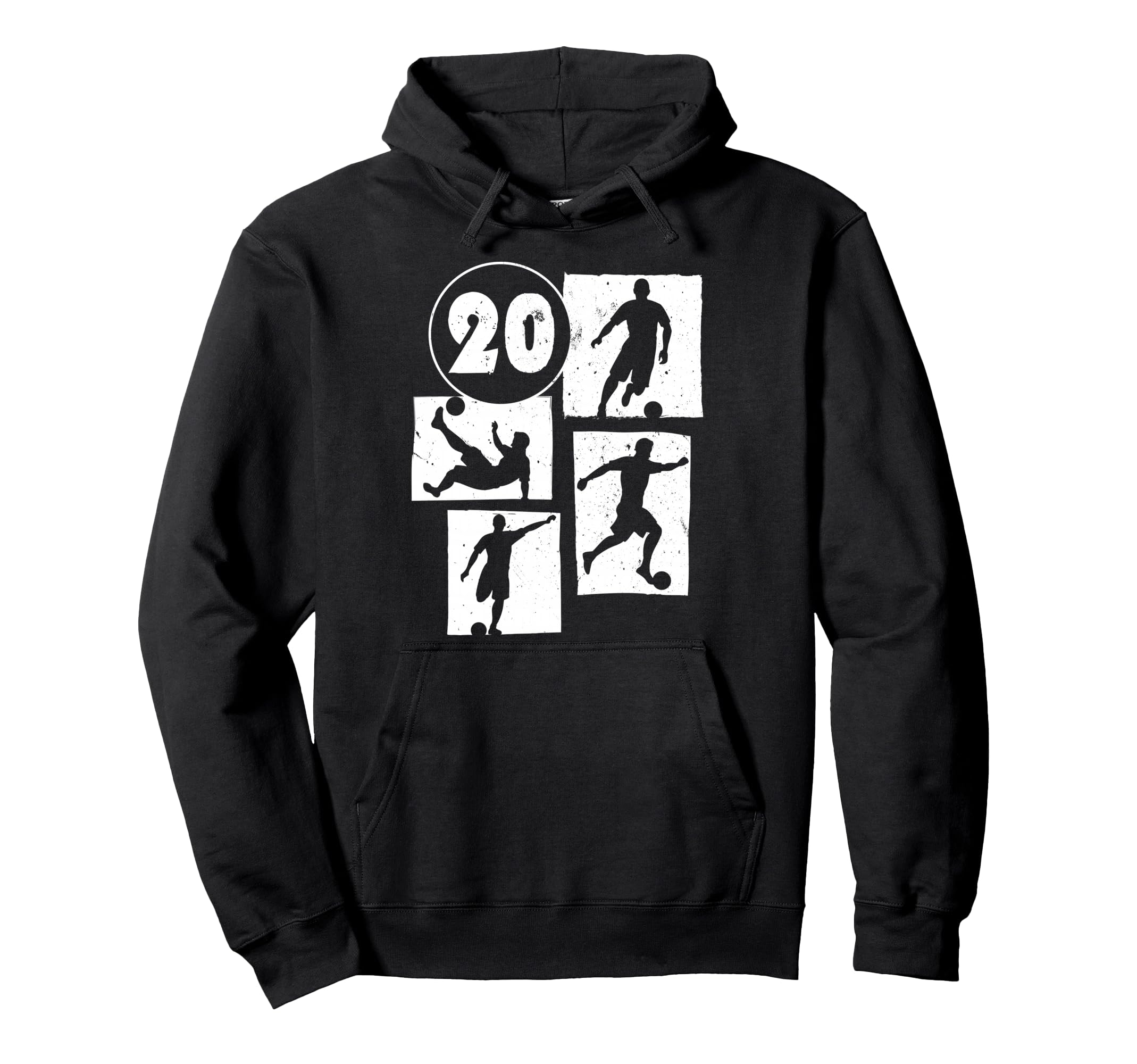 20Th Birthday Soccer Player Football 20 Hoodie - Novelty Apparel Men Women