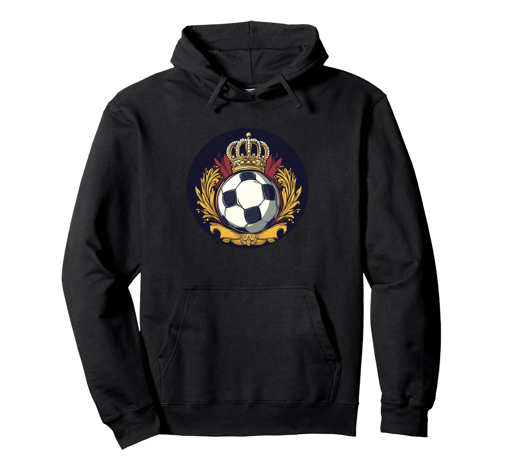 Rule Field This Crowned Soccer Ball Hoodie - Fun Novelty Design Unisex
