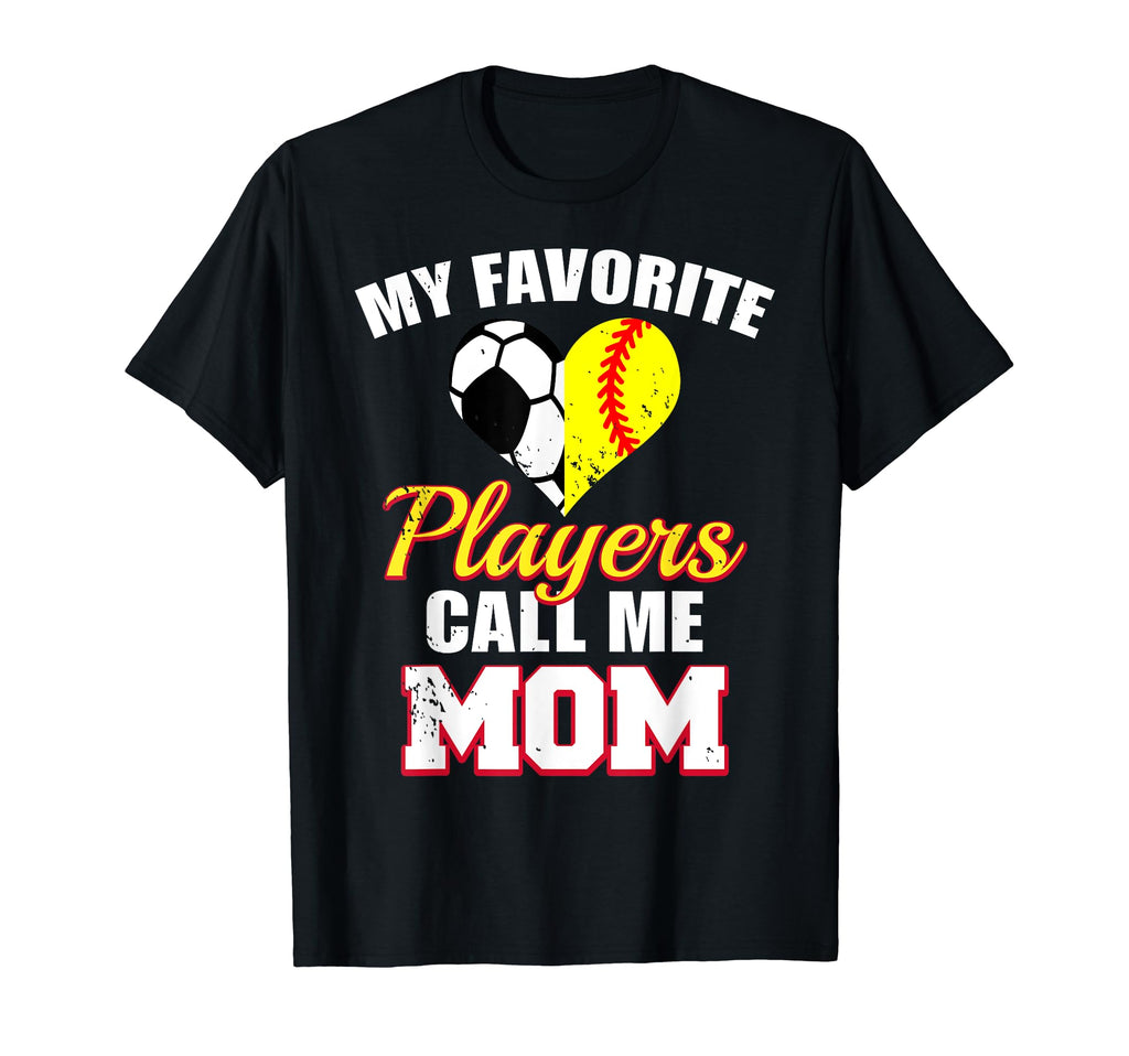 My Favorite Players Call Me Mom T-Shirt - Aesthetic Graphic Men Women