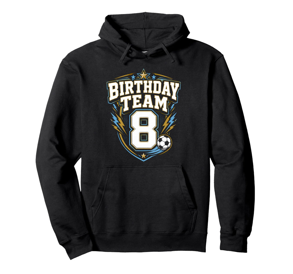 Birthday Team 8Th Birthday Soccer Hoodie - Minimalist Print Men Women