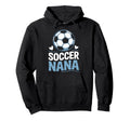 Soccer Nana Heart Soccer Lovers Hoodie - Trendy Graphic for Adults