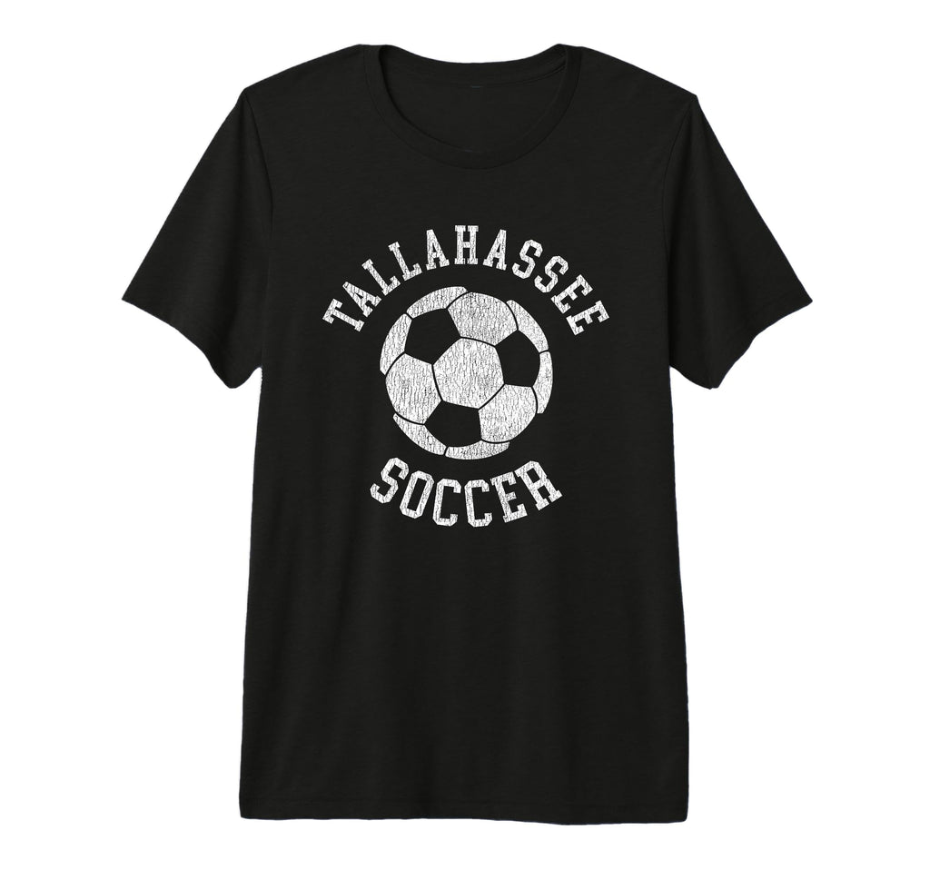 Tallahassee Soccer Distressed 90S Tri T-Shirt - Streetwear Style Unisex