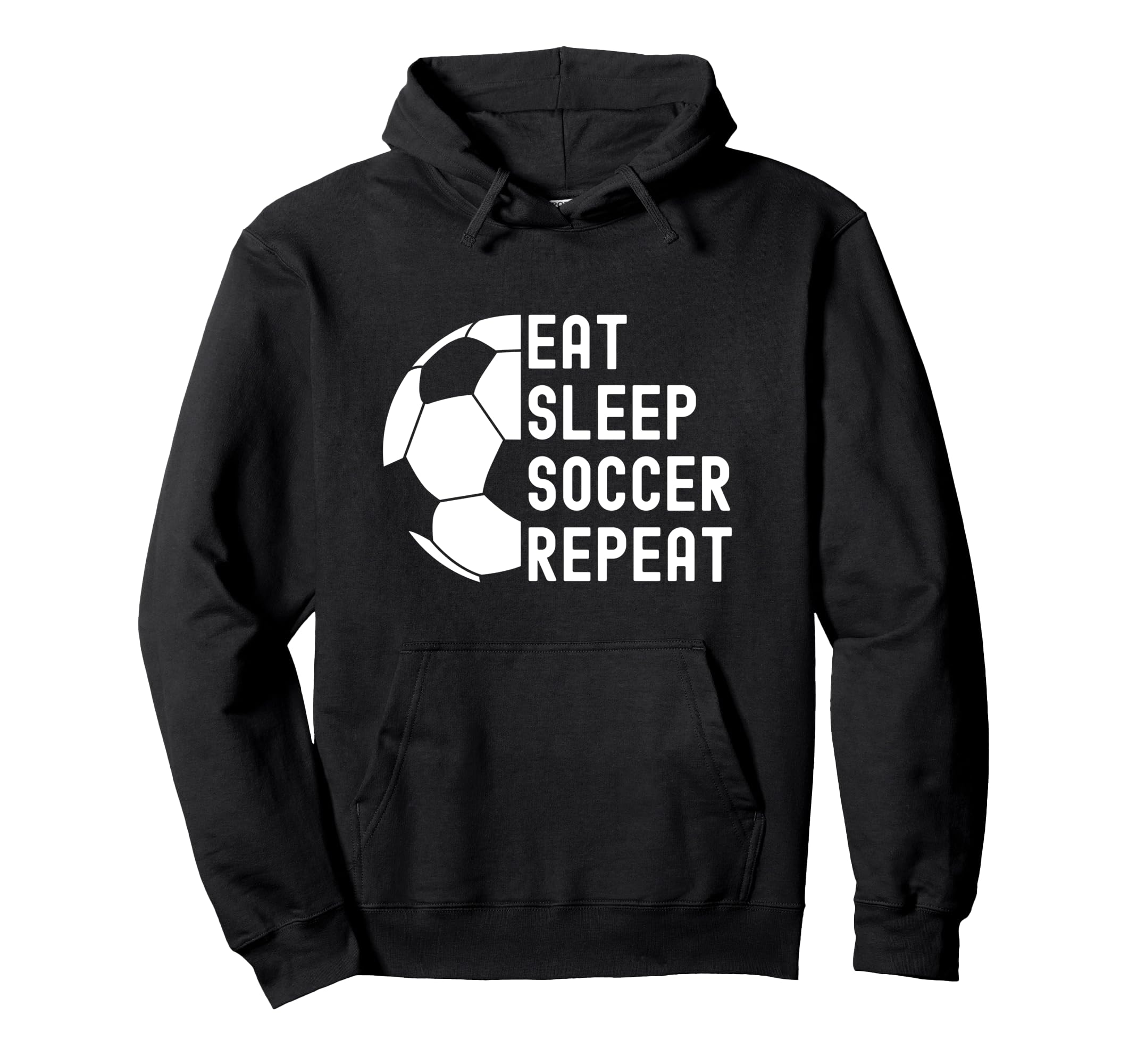 Eat Sleep Soccer Repeat Soccer Hoodie - Custom Art Print Men Women