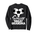 Soccer Great Grandma Heart Funny Sweatshirt - Minimalist Print Unisex