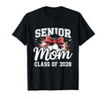Senior Mom Class 2028 Coquette Bow T-Shirt - Trendy Graphic Men Women