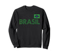 Brazil Gift Flag Brazilian Fan Sweatshirt - Fun Novelty Design for Adults