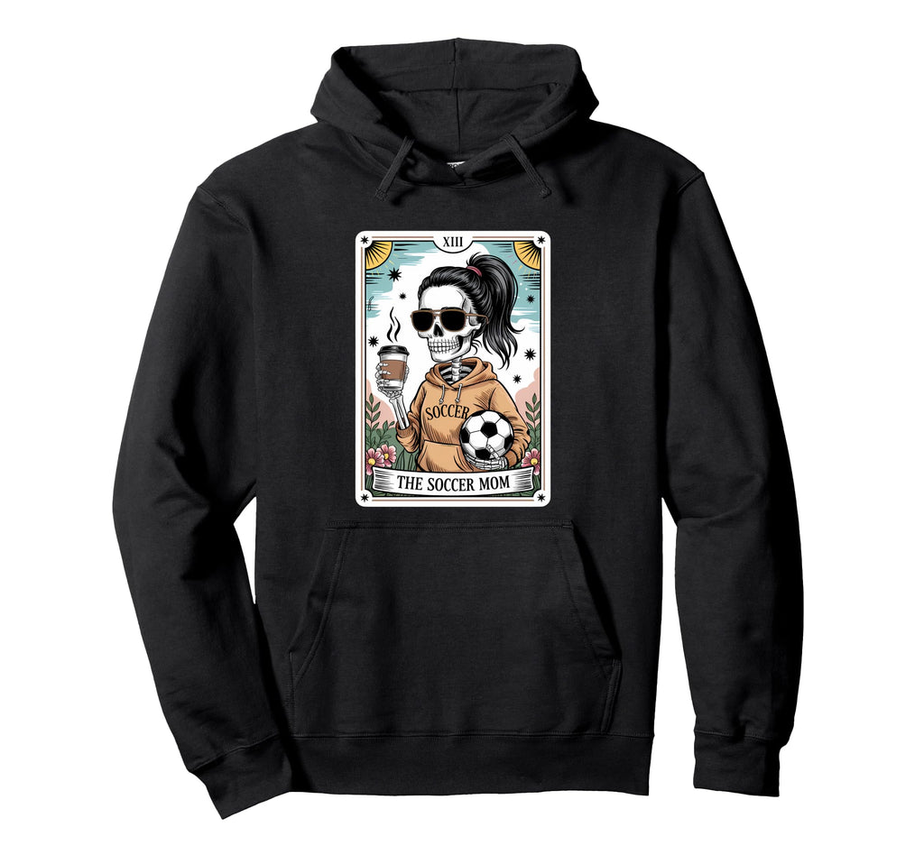 Funny Skeleton Tarot Card Halloween Hoodie - Unique Graphic Men Women