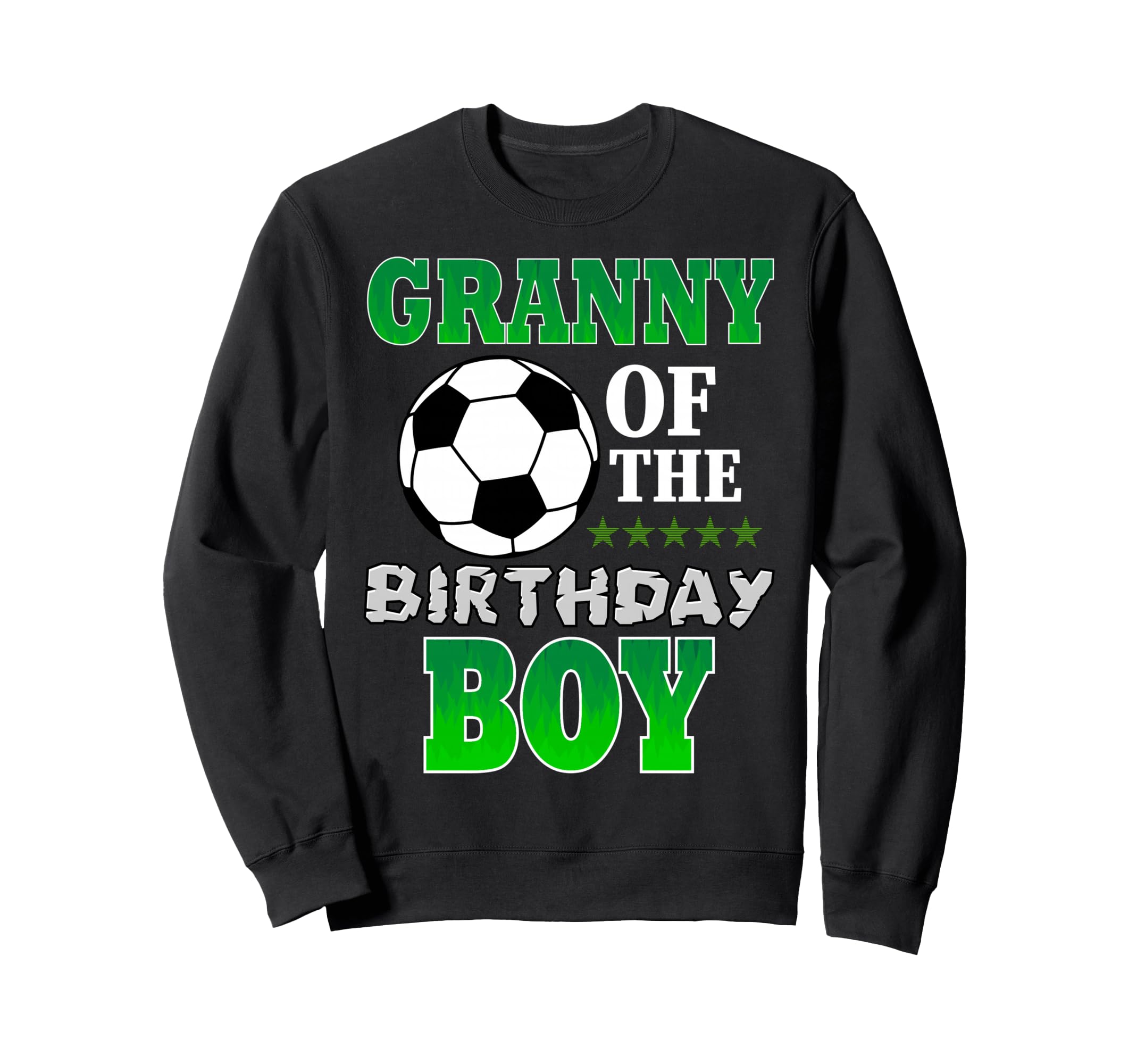 Granny Birthday Soccer Stars Sweatshirt - Custom Art Print for Adults
