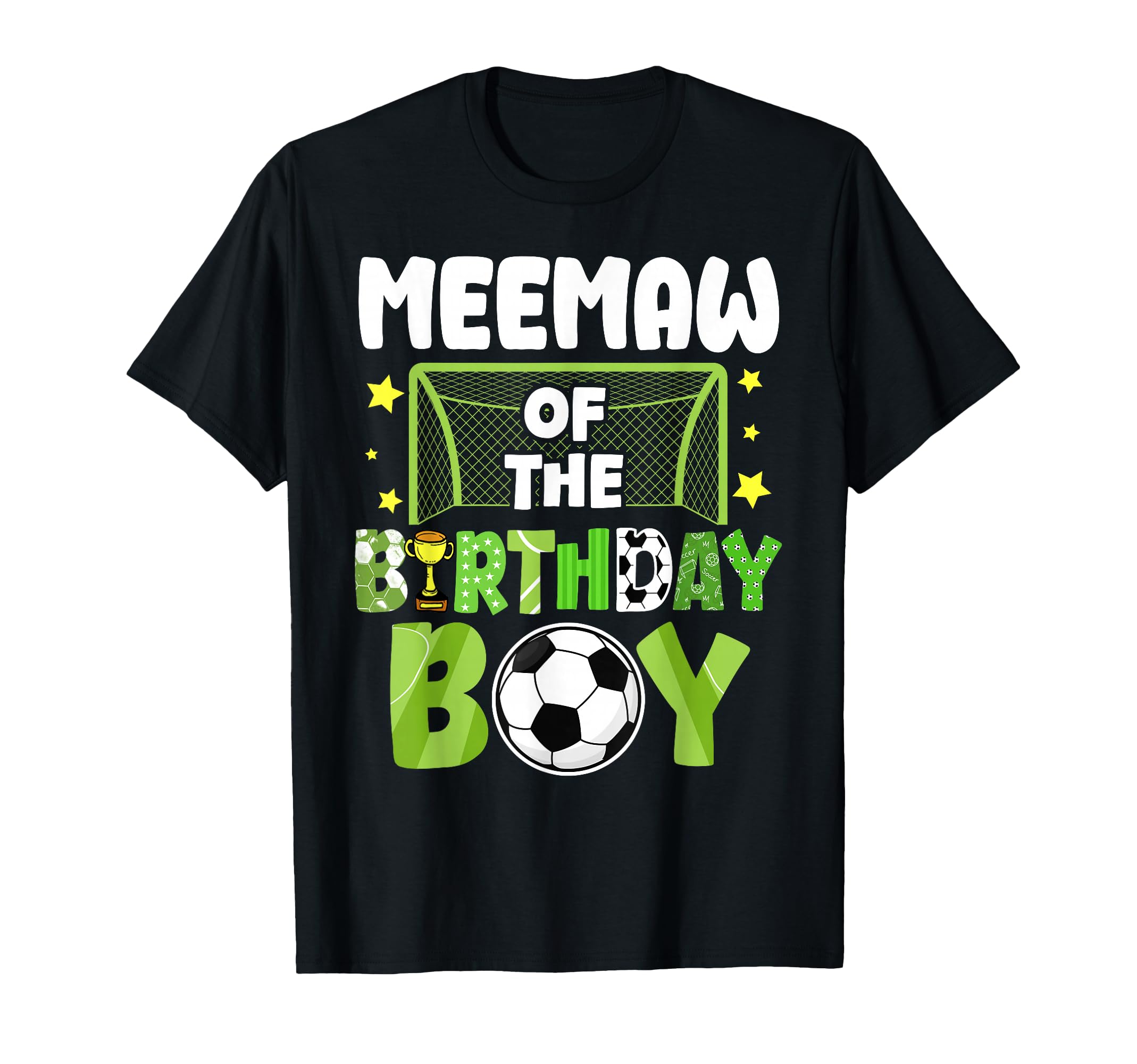 Soccer Meemaw Birthday Party Family T-Shirt - Streetwear Style Men Women