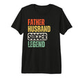 Mens Father Husband Soccer Legend Funny T-Shirt - Minimalist Print Unisex