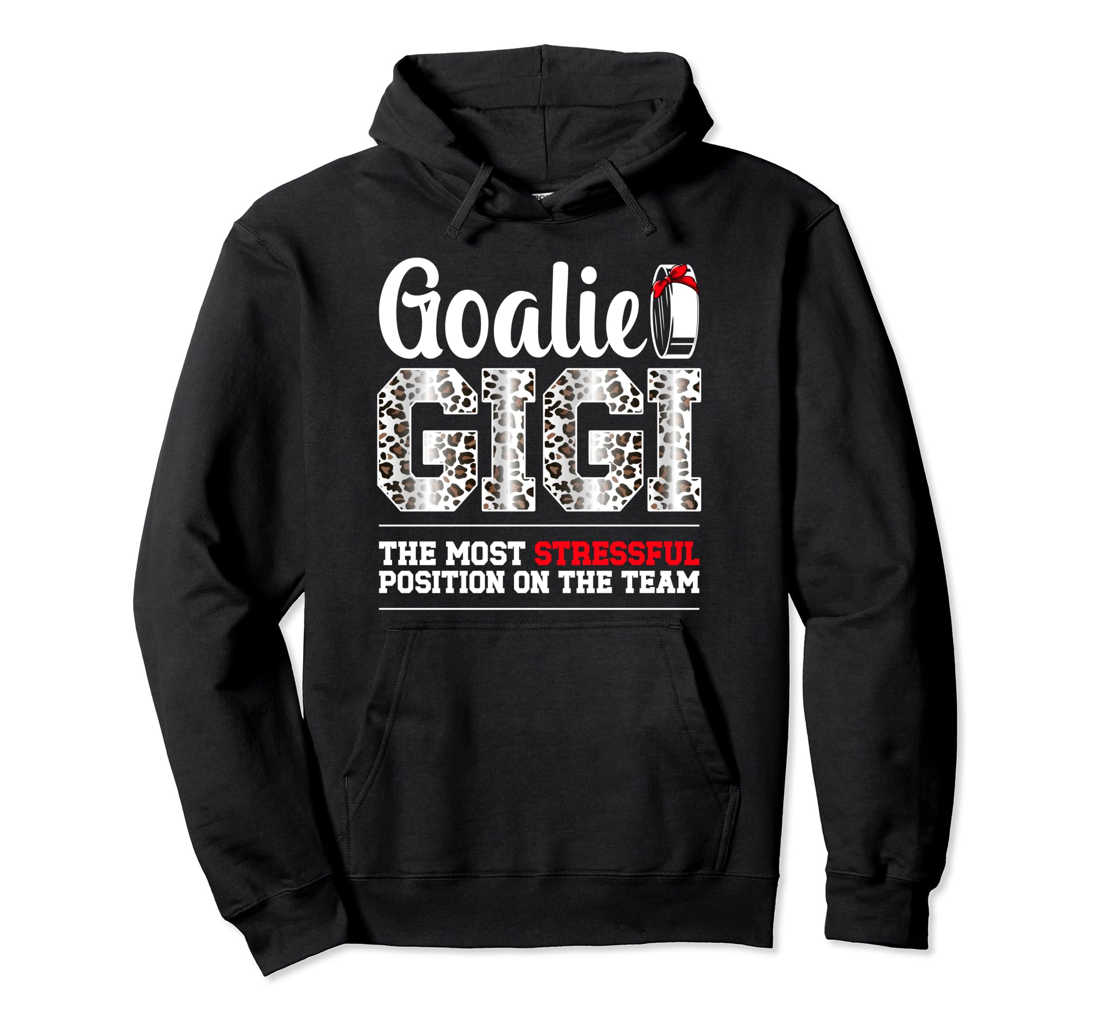 Ice Hockey Goalie Gigi Funny Ice Hoodie - Custom Art Print for Adults