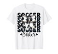Soccer Sister Soccer Sis Coquette Bow T-Shirt - Custom Art Print Unisex