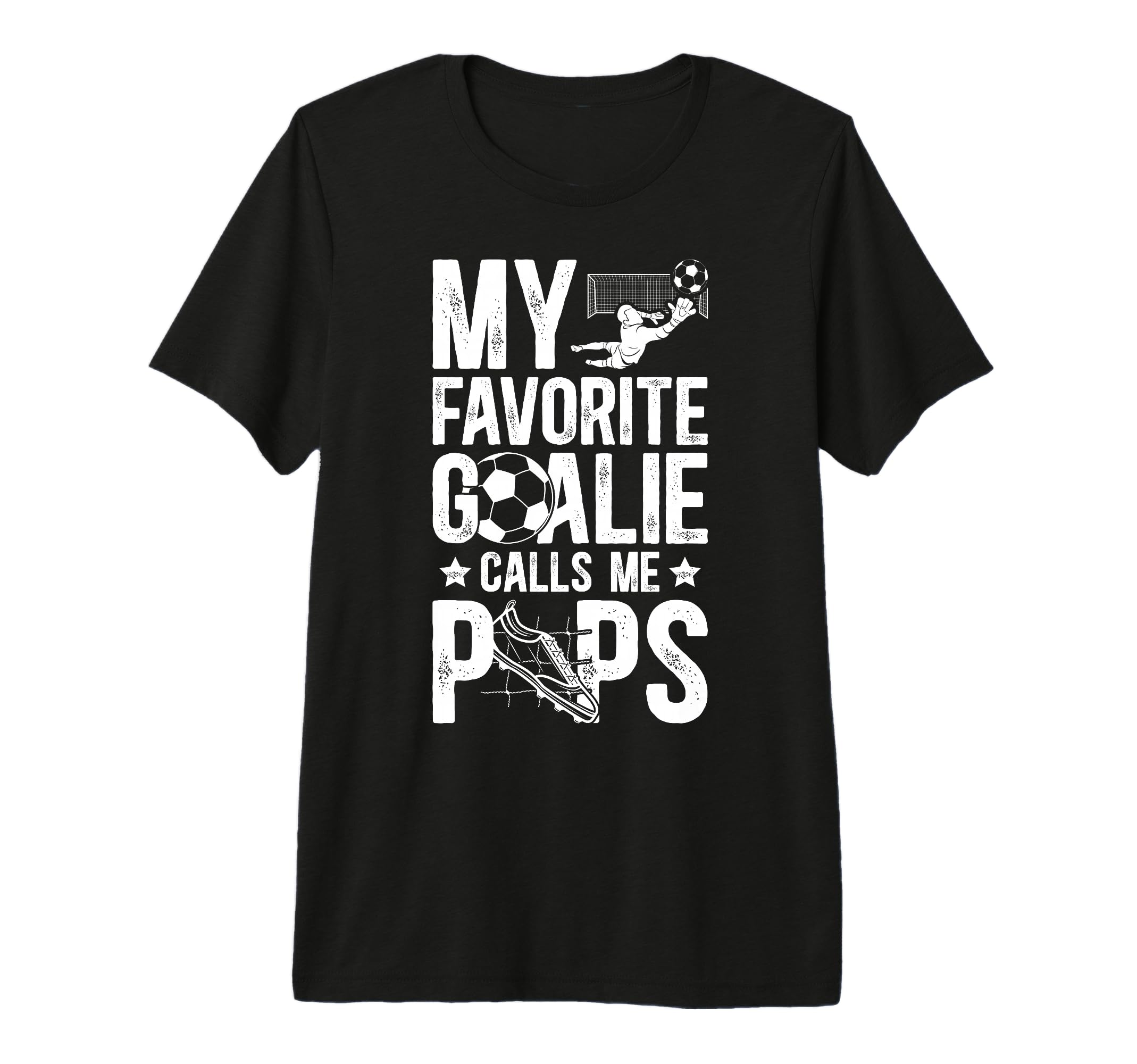 Mens My Favorite Soccer Goalie Pops T-Shirt - Novelty Apparel Unisex