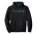 Funny Soccer Heartbeat Ecg Football Goal Hoodie - Custom Art Print Unisex