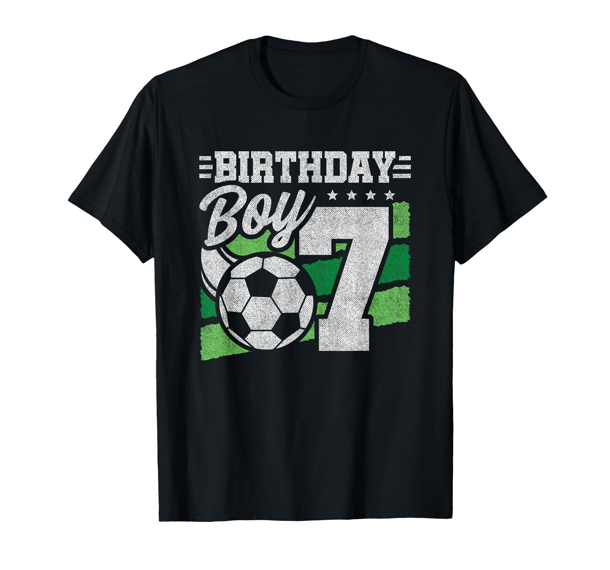 7 Year Old Birthday Soccer Party T-Shirt - Casual Everyday Wear Men Women