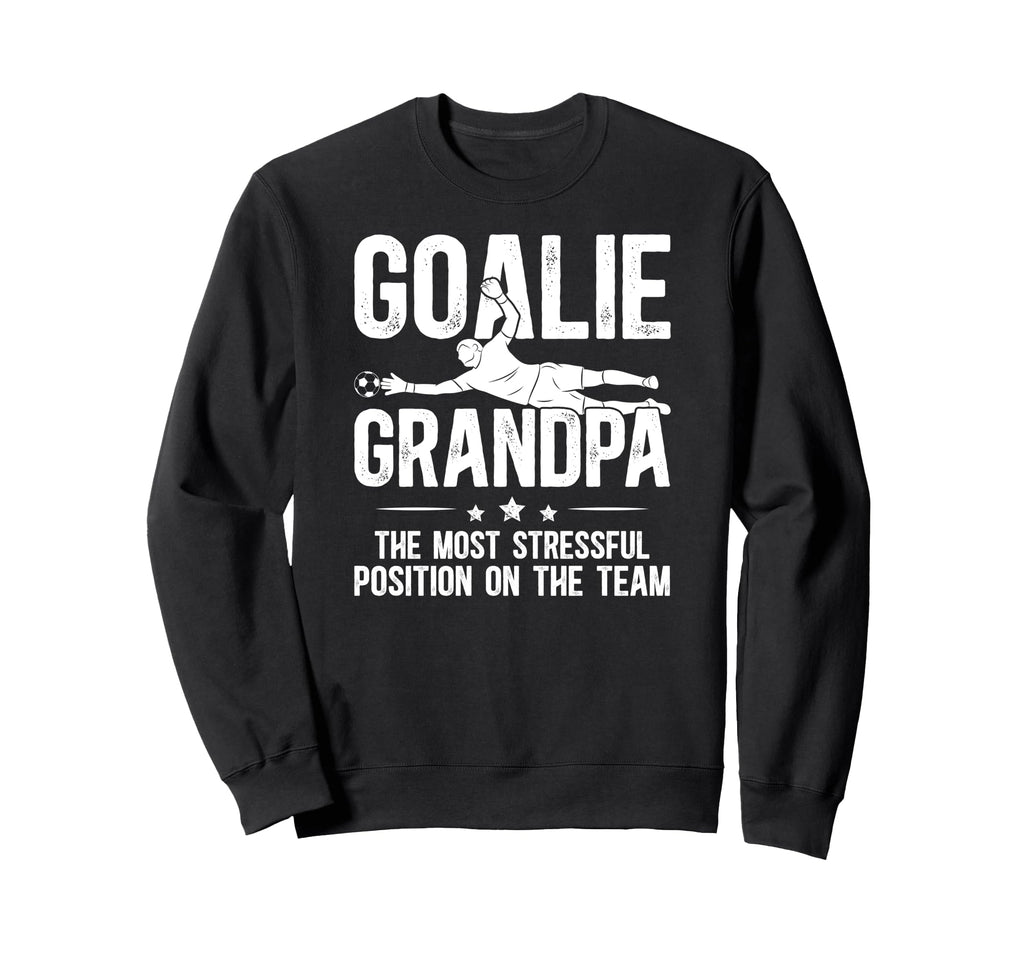 Funny Soccer Goalie Grandpa Sweatshirt - Custom Art Print for Adults