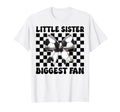 Little Sister Biggest Fan Soccer T-Shirt - Aesthetic Graphic for Adults