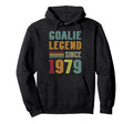 Goalkeeper Legend 1979 Sports Goal 47Th Hoodie - Unique Graphic Unisex