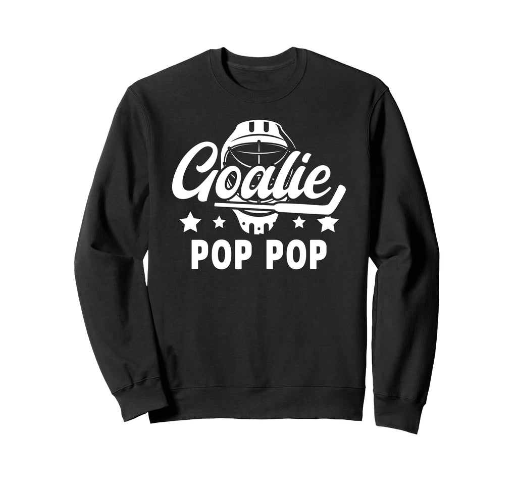 Hockey Goalie Pop Pop Ice Hockey Sweatshirt - Streetwear Style Unisex