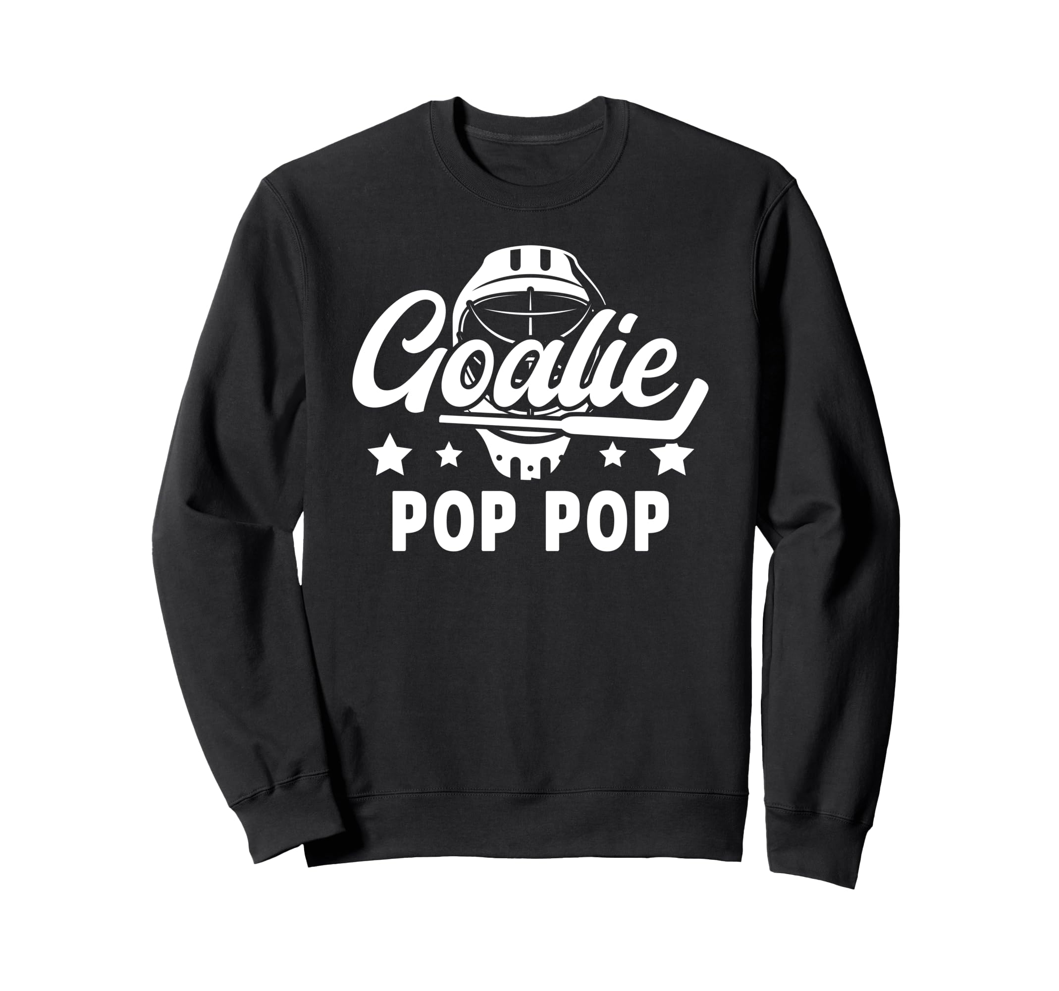 Hockey Goalie Pop Pop Ice Hockey Sweatshirt - Streetwear Style Unisex