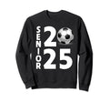 Soccer Player Senior Class 2025 Sweatshirt - Fun Novelty Design for Adults