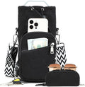 Water Bottle Carrier Bag with Strap, Water Bottle Holder Crossbody Bags for Women Men for Walking, Hiking,Cycling