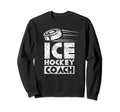 Ice Hockey Coach Lover Puck Team Sweatshirt - Streetwear Style for Adults