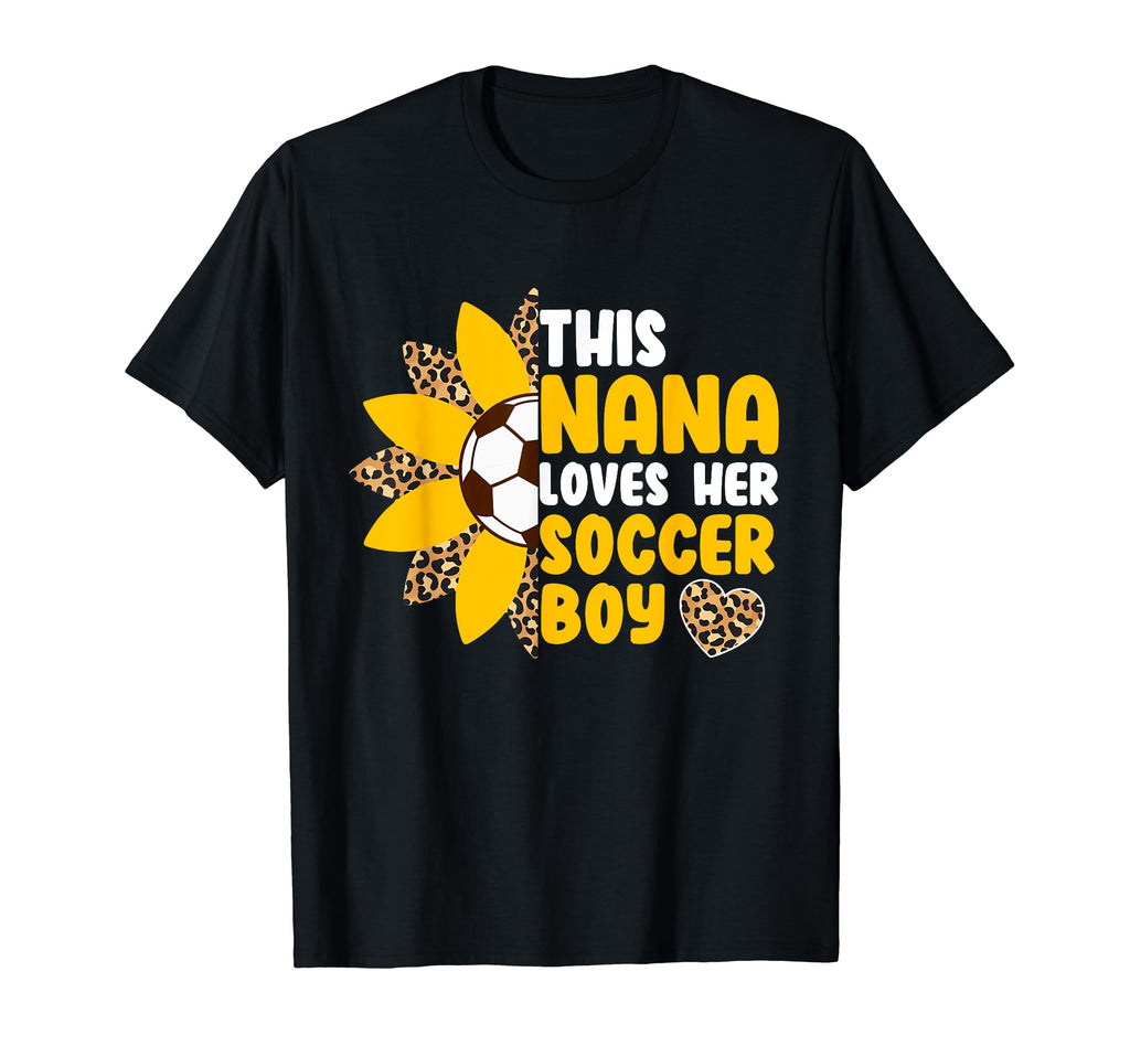 Nana Loves Soccer Sports Player Football T-Shirt - Unique Graphic Unisex