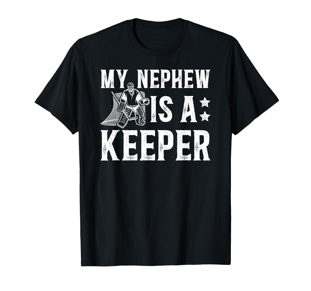 Ice Hockey Keeper Uncle Hockey Goalie T-Shirt - Custom Art Print Men Women
