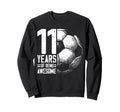 11Th Birthday Soccer Player Football Sweatshirt - Graphic Print for Adults