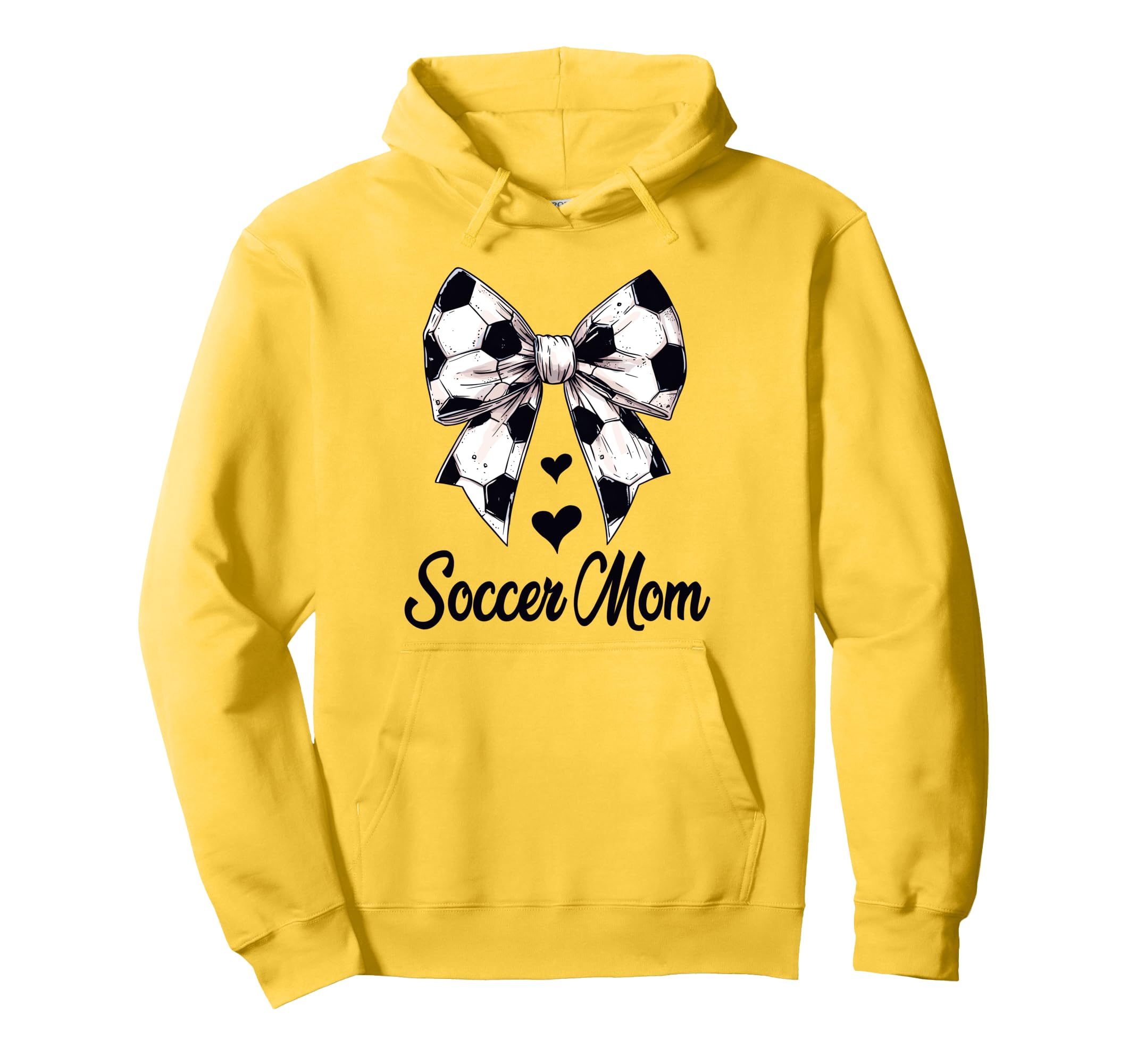 Soccer Mom Coquette Bow Soccer Lovers Hoodie - Custom Art Print Unisex