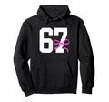 Six Seven 67 Meme Number 67 Coquette Bow Hoodie - Trendy Graphic for Adults