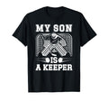 My Son Is Hockey Keeper Mom Hockey T-Shirt - Streetwear Style for Adults