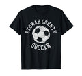 Etowah County Soccer Distressed 90S T-Shirt - Unique Graphic Unisex