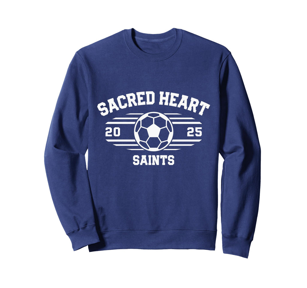 Sacred Heart Saints Soccer Ball Sweatshirt - Casual Everyday Wear Unisex