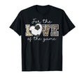 Love Game Soccer Game Day Leopard Gifts T-Shirt - Streetwear Style Unisex