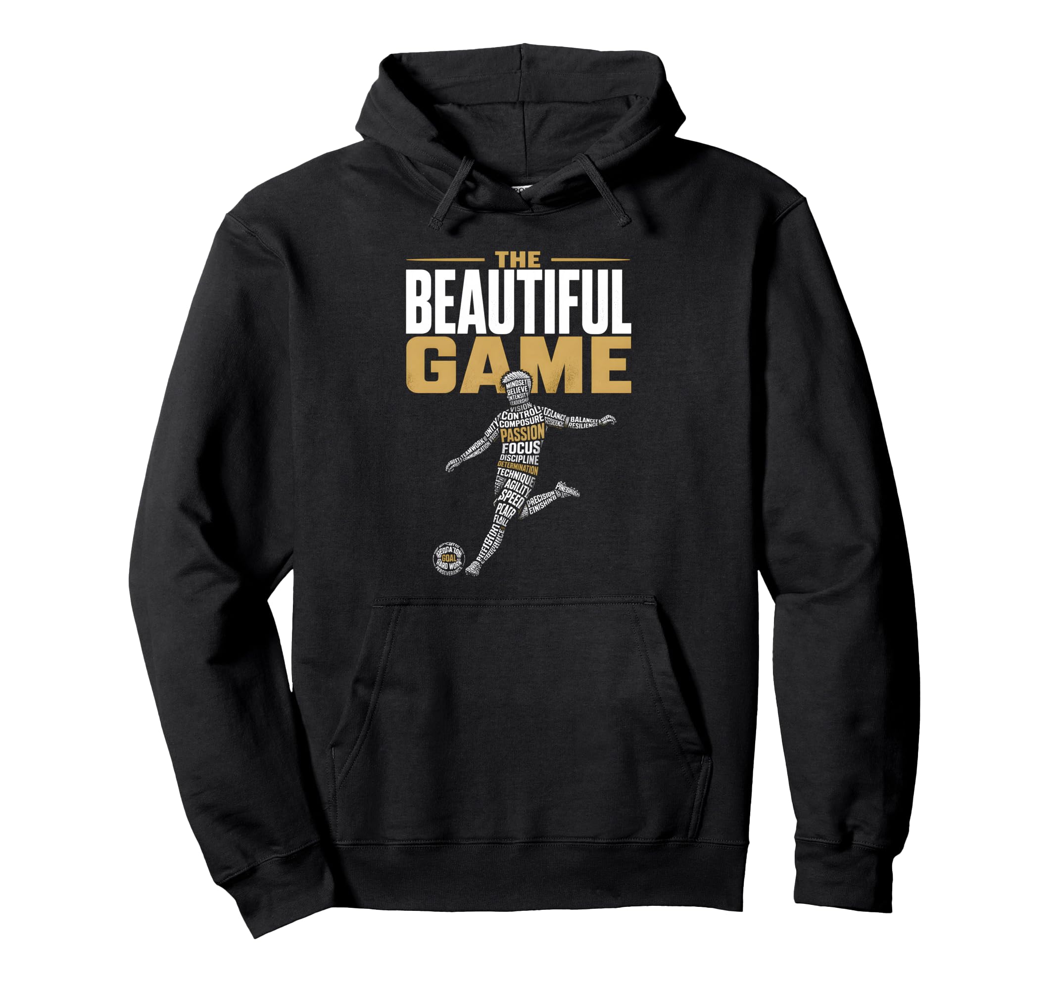 Beautiful Game Soccer Player Fan Hoodie - Trendy Graphic Men Women