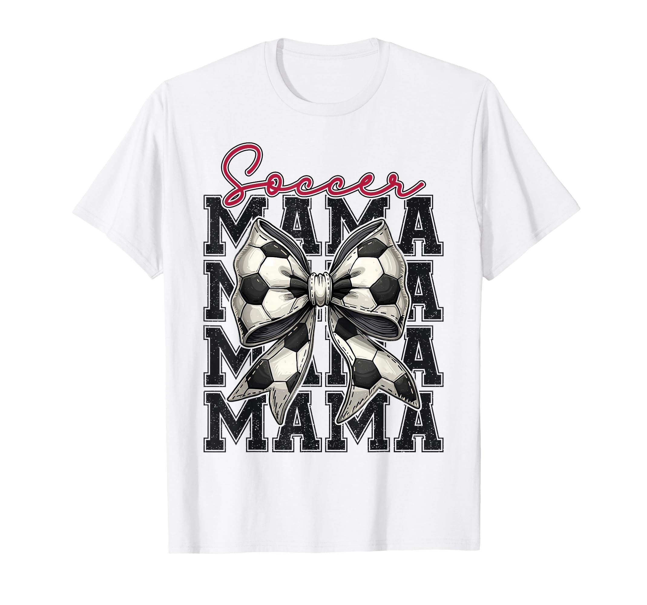 Soccer Mama Funny Coquette Bow Mom T-Shirt - Streetwear Style for Adults